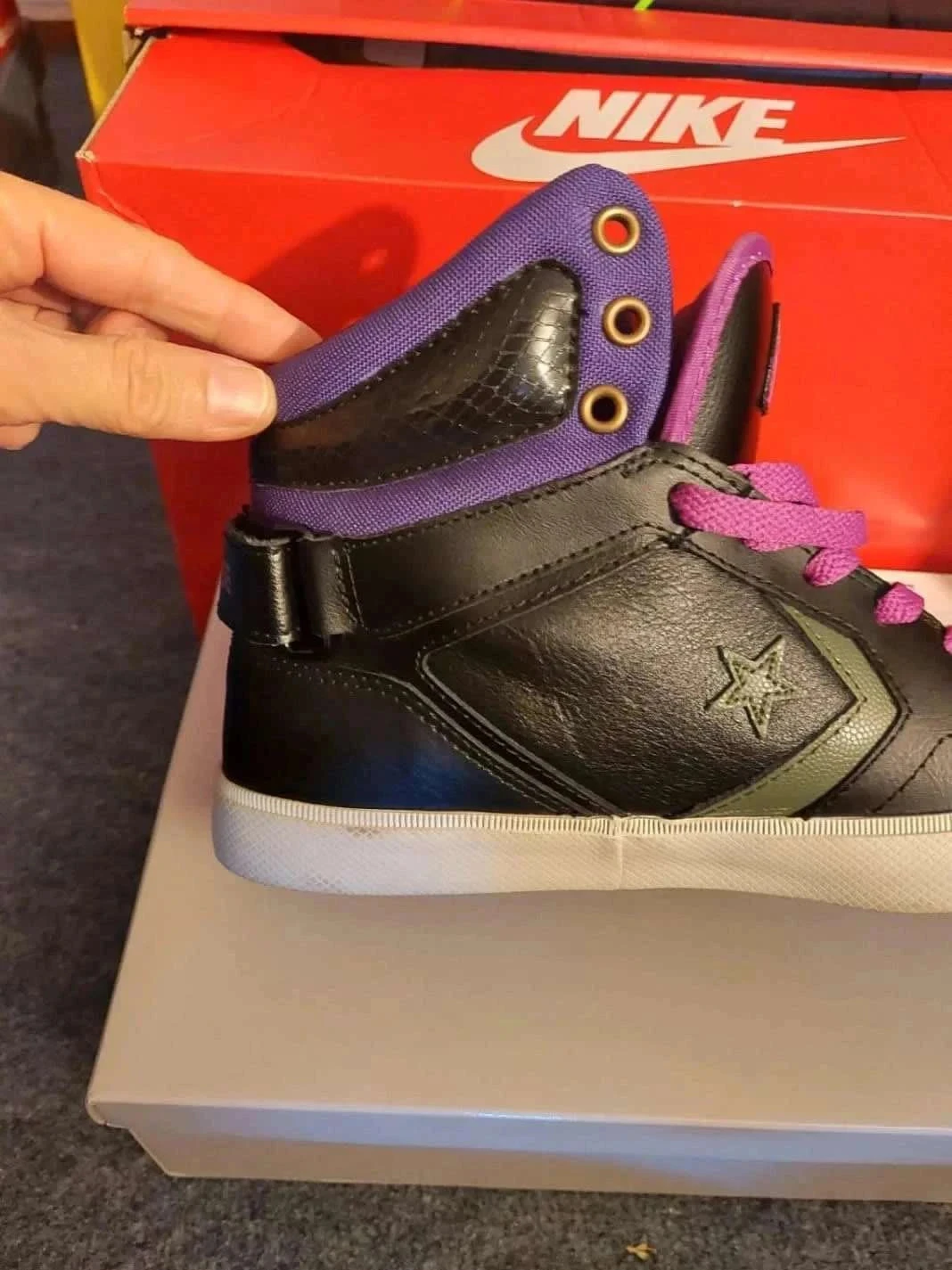 Converse couro tamanho 39 alta – photo 6